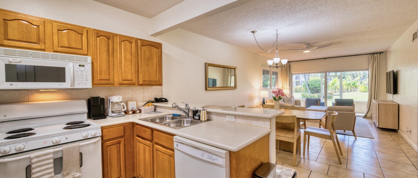 Bright open kitchen and dining space with garden views and natural light
