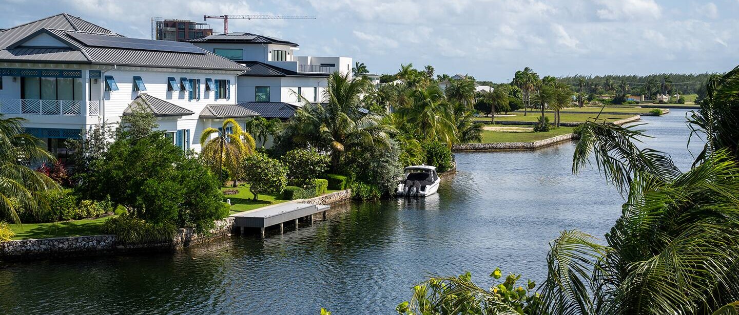 The view down the canal.