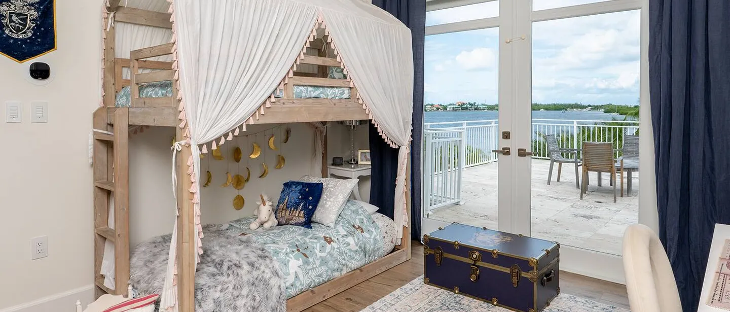 Bunk bed in ensuite room with your own private balcony.